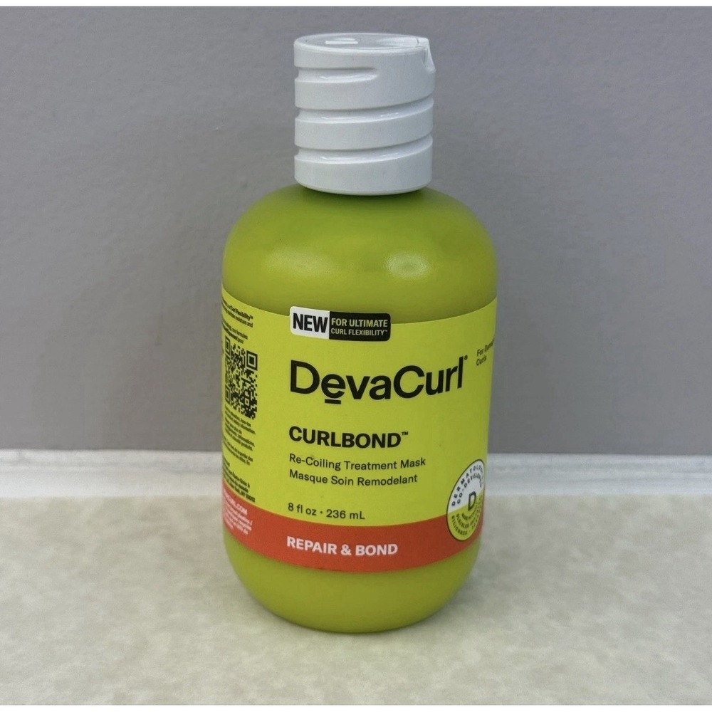 DevaCurl Curlbond Re-Coiling Treatment Mask 8 fl oz Repair Bond NWOB
